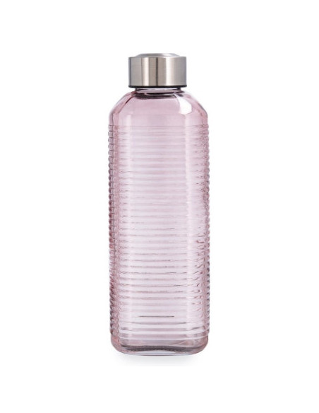 BOTELLA VIDRIO VELVET ROSA 1 L