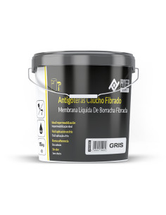 ANTIGOTERAS CAUCHO FIBRADO GRIS 15 KG