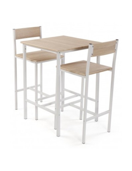 Conjunto mesa y 2 sillas Versa compacto cocina