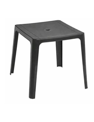 MESA BEACH BAR GRIS OSCURO 70X70 CM