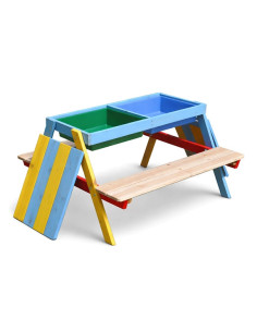 Mesa picnic infantil madera 89x85x48 cm