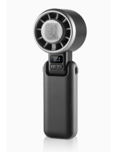 Ventilador mano recargable Ice Pro negro 5 vel