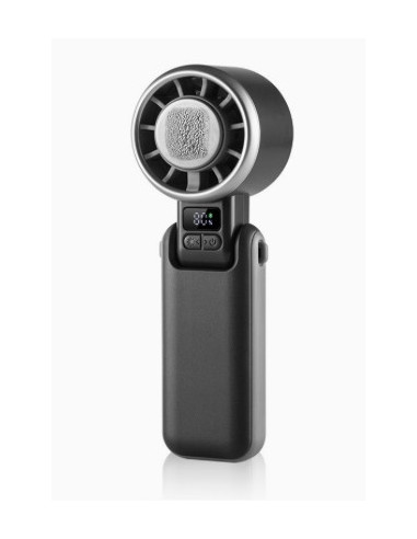 Ventilador mano recargable Ice Pro negro 5 vel