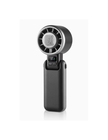 Ventilador mano recargable Ice Pro negro 5 vel
