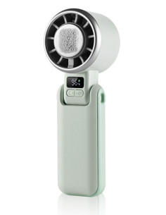 Ventilador mano recargable Ice Pro verde 5 vel