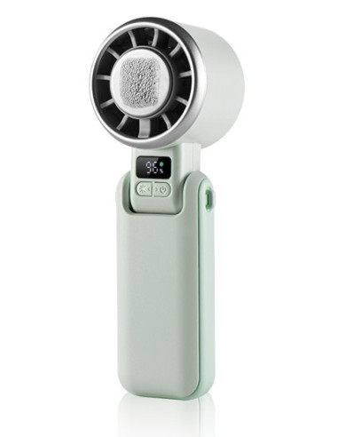 Ventilador mano recargable Ice Pro verde 5 vel