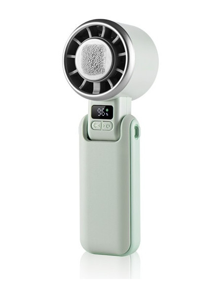 Ventilador mano recargable Ice Pro verde 5 vel