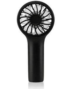 Ventilador mano recargable Travel negro 3 velocidades