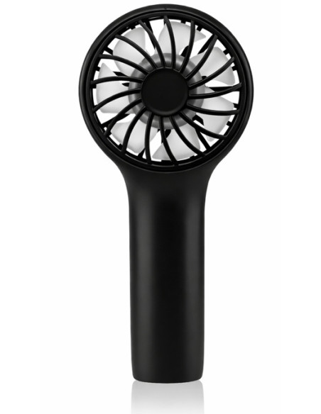 Ventilador mano recargable Travel negro 3 velocidades