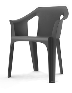 SILLON RESINA GRIS VOLCANICO COOL RECYCLED
