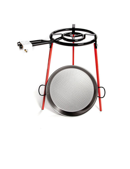 PAELLERO GAS 40CM+PAELLERA 46CM+PATAS CUADRADAS