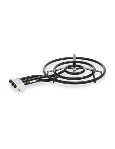 PAELLERO TUBO GAS BUTANO 3 FUEGOS 60 CM