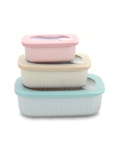 HERMETICO PP RECTANGULARES SET-3 SABORA