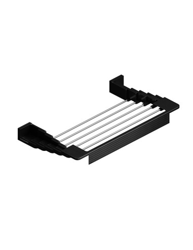 TENDEDERO TOALLERO EXTENSIBLE PARED NEGRO 4 M