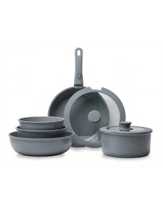 BATERIA COCINA GREY 8 PZAS.