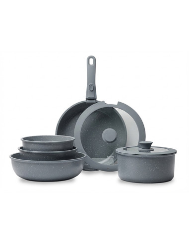 BATERIA COCINA GREY 8 PZAS.