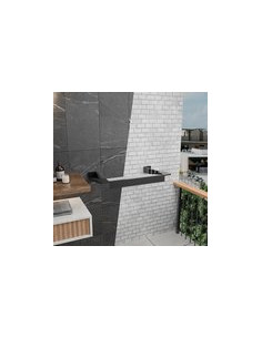 TENDEDERO TOALLERO EXTENSIBLE PARED NEGRO 4 M 2