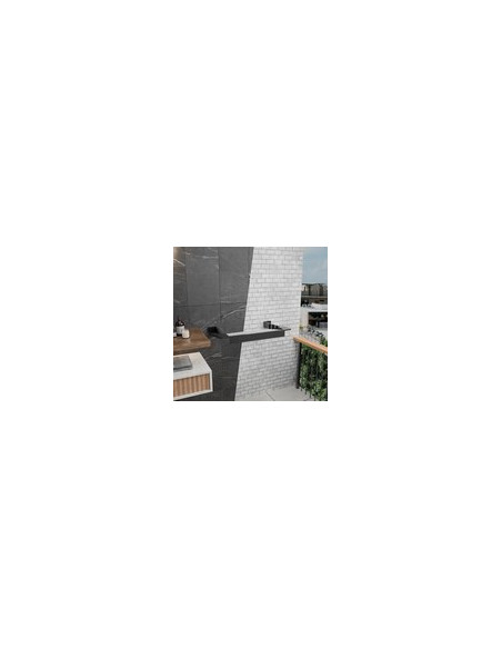 TENDEDERO TOALLERO EXTENSIBLE PARED NEGRO 4 M