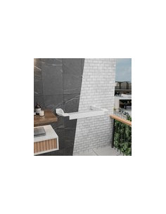 TENDEDERO TOALLERO EXTENSIBLE PARED BLANCO 4 M 2