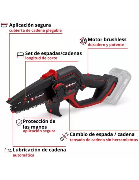 Sierra poda batería Einhell GP-PS 18/20 BL