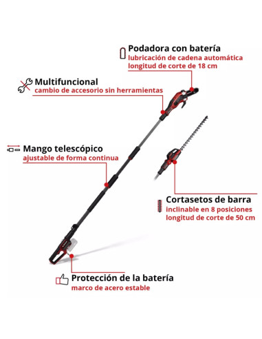 Multiherramienta poda Einhell GP-HC 18/5020