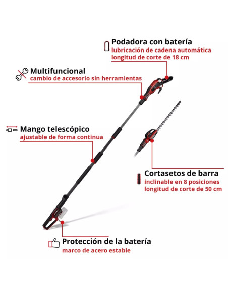 Multiherramienta poda Einhell GP-HC 18/5020