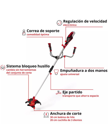 Desbrozadora batería Einhell AGILLO 18/200
