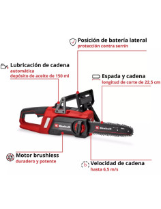 Motosierra batería Einhell GE-LC 18/25 2
