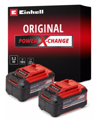 Baterías Einhell 18V 5,2Ah Twinpack PXC