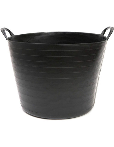 CAPAZO PLASTICO NEGRO 42 L