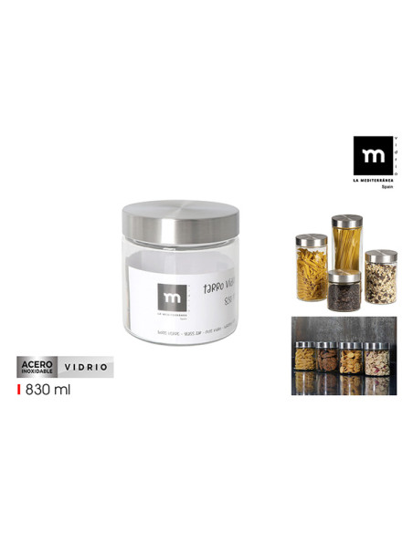 BOTE CRISTAL HERMETICO 830 ML