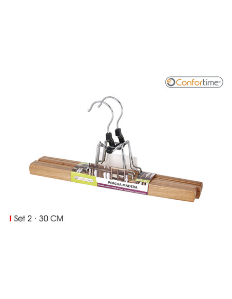 PERCHA METAL P/FALDA SNAP 2UD 44X23 CM