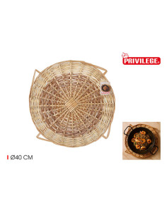 SALVA MANTEL MIMBRE C/ASA 40 CM