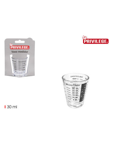 VASO MEDIDOR PLASTICO 30 ML