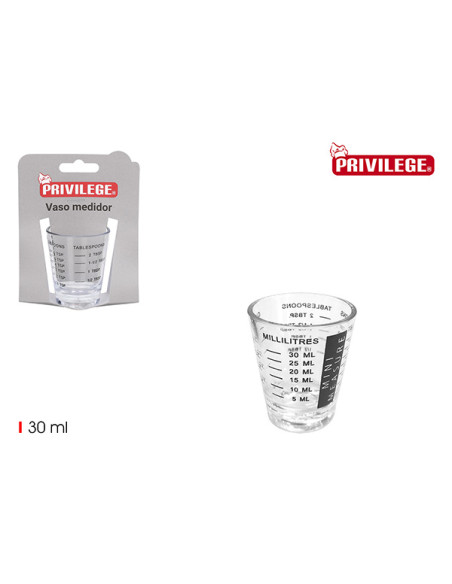 VASO MEDIDOR PLASTICO 30 ML