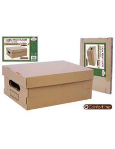CAJA CARTON MULTIUSOS BROWN 36X28X16