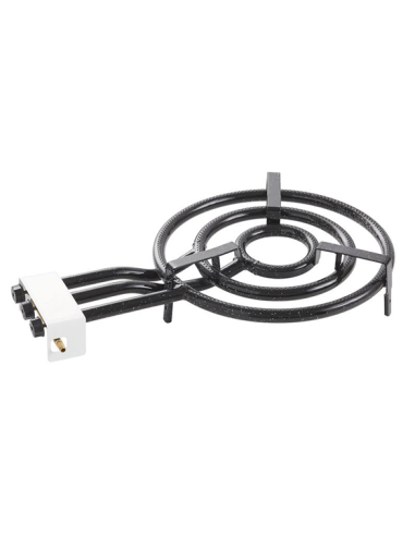 PAELLERO TUBO GAS BUTANO 3 FUEGOS 45 CM
