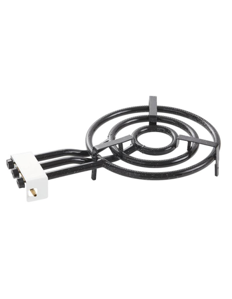 PAELLERO TUBO GAS BUTANO 3 FUEGOS 45 CM