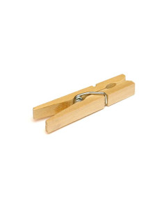 PINZA ROPA MADERA 24 U 70 MM