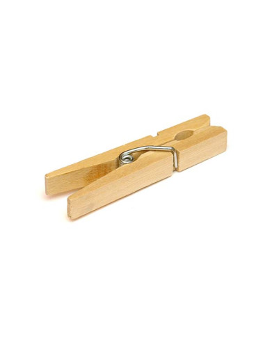 PINZA ROPA MADERA 24 U 72 MM