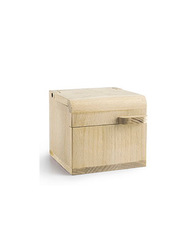 SALERO COCINA MADERA HAYA QUADRO 11X11X10CM