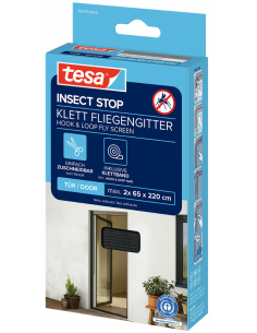 MOSQUITERA PUERTAS ANTRACITA 2X0,65X2,2
