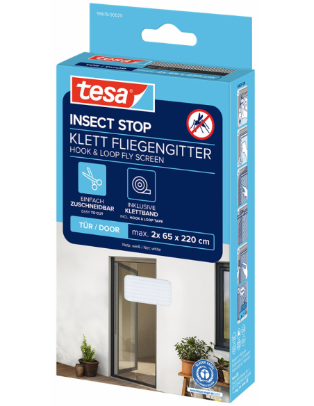 MOSQUITERA PUERTAS BLANCA 2X0,65X2,2
