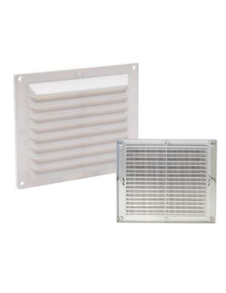 REJILLA EMP+CLIPSAR ABS BLANCO + MOSQUITERA VRAC 12,5-14 CM