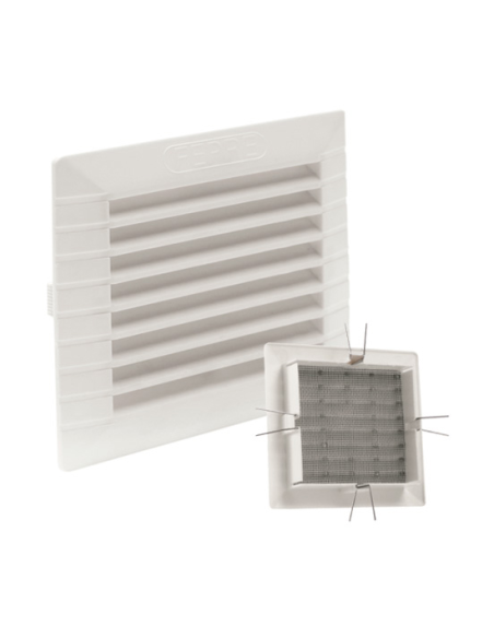 REJILLA EMP + CLIPSAR ABS BLANCO MAS MOSQUITERA 11X11 CM