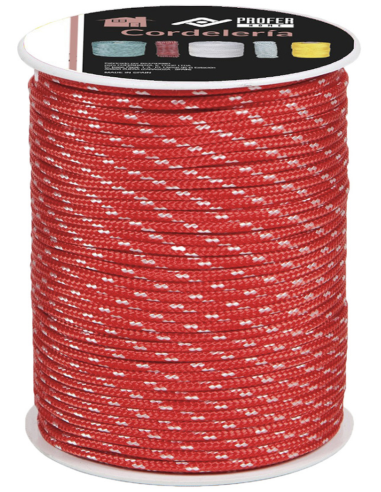 CORDON FANTASIA PES 4MM ROJO 60 M