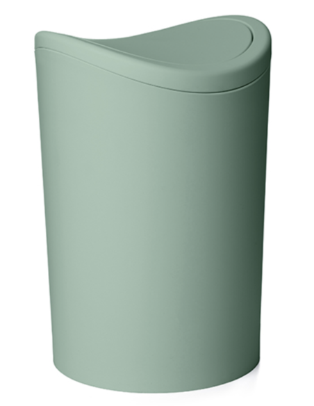 CUBO BAÑO BASCULANTE VERDE GRANITO 6 L