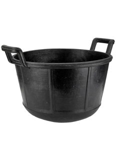 CUBO CAUCHO CARBONERA NEGRO 30 L