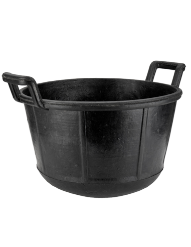 CUBO CAUCHO CARBONERA NEGRO 30 L