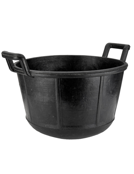 CUBO CAUCHO CARBONERA NEGRO 30 L